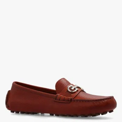 Ferragamo Odilia Driving Loafers In Brown