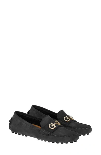 Ferragamo Odilia Driving Shoe In Black