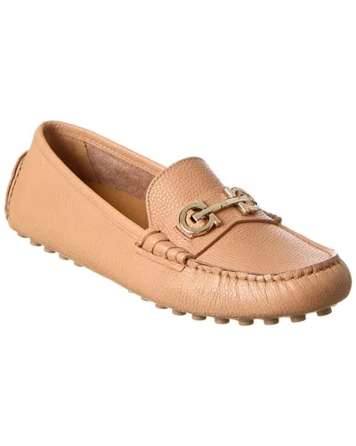 Ferragamo Odilia Leather Loafers In Pink