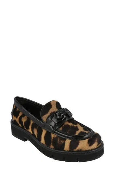 Ferragamo Ofelia Genuine Calf Hair Lug Sole Loafer