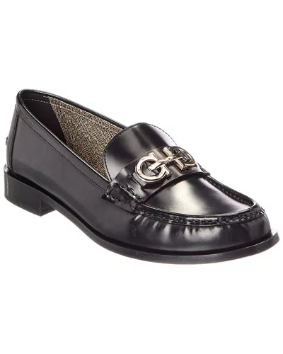 Ferragamo Ofelia Leather Loafer In Black