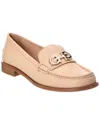 Ferragamo Gancini Leather Loafers In Pink