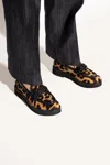 Ferragamo Ofelia Leopard Print Loafers In Black