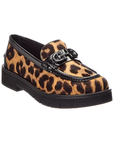 Ferragamo Ofelia Lugpy Leather Loafer In Animal Print