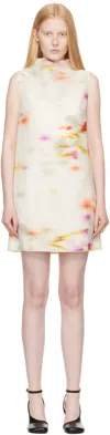 Ferragamo Off-white Blossom Flower Reversible Minidress