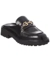 Ferragamo Olaf Leather Mule In Black