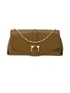 Ferragamo Medium Front Flap Soulder Bag In Green
