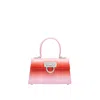 Ferragamo Ombre Leather Iconic Top Handle Bag In Pink