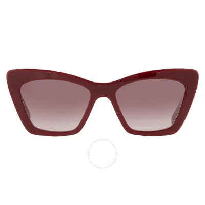 Ferragamo Open Box - Salvatore  Bordeaux Gradient Cat Eye Ladies Sunglasses Sf1081se 603 55