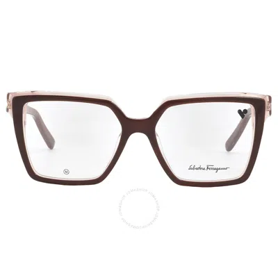 Ferragamo Open Box - Salvatore  Demo Square Ladies Eyeglasses Sf2950 211 54