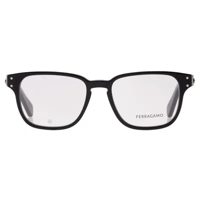 Ferragamo Open Box - Salvatore  Demo Square Men's Eyeglasses Sf2924 001 51 In Black