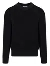 Ferragamo Open-knit Sweater In Black
