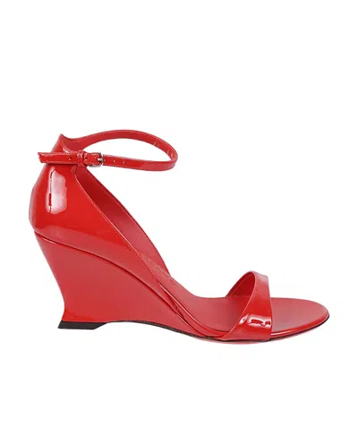 FERRAGAMO OPEN TOE HEEL SANDALS
