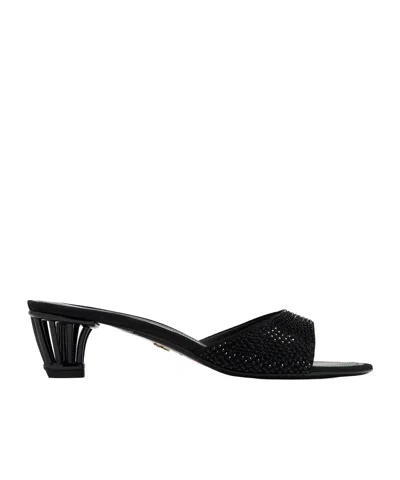 Ferragamo Open-toed High-heeled Sandals In Black