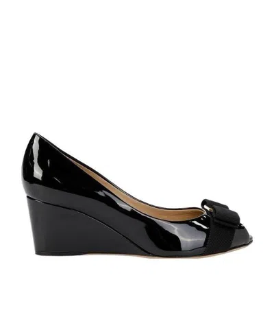 Ferragamo Open-toed Sandals In Black