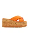 Ferragamo Open-toed Wedges In Brown