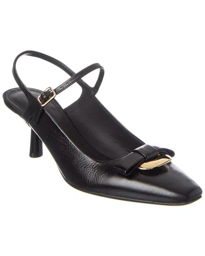 FERRAGAMO FERRAGAMO OPHELIA LEATHER SLINGBACK PUMP