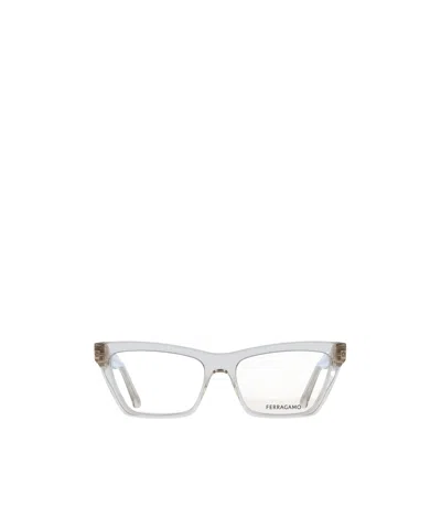 Ferragamo Optical Glasses In White