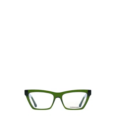 Ferragamo Optical Glasses In Green