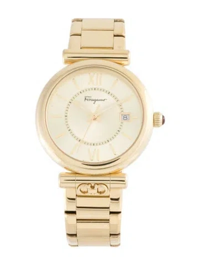 Pre-owned Ferragamo Ora Watch, 40mm In Multi
