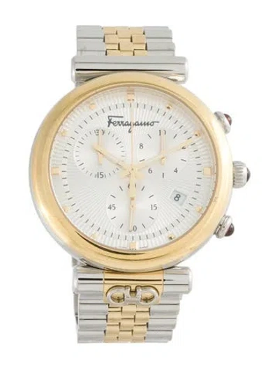 Pre-owned Ferragamo Ora Watch, 40mm In Multi