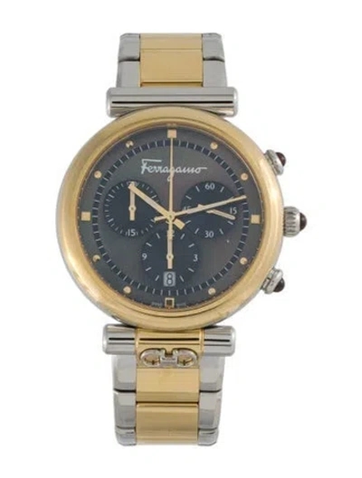 Pre-owned Ferragamo Ora Watch, 40mm In Multi