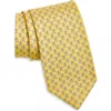 Ferragamo Oreste Dog Gancini Print Silk Tie