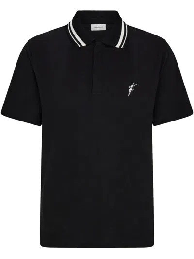 Ferragamo Organic-cotton Polo Shirt In Black