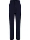 Ferragamo Organic Cotton Trousers In Blue