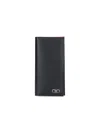 Ferragamo Half-fold Wallet In Black