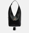 Ferragamo Hobo Medium Bag With Gancino Locker Shoulder Bags Black