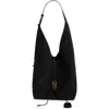 Ferragamo Slouchy Suede Hobo Bag In Nero