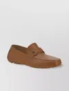 Ferragamo Brown Loafers With Ganicini Plaque On The Front In Leather Man