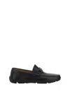 Ferragamo Black Loafers With Ganicini Plaque On The Front In Black