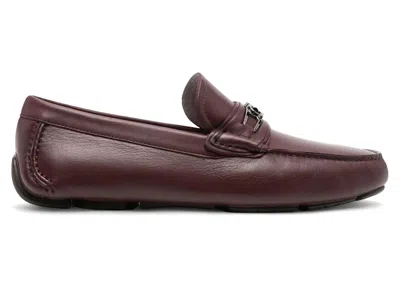 Pre-owned Ferragamo Ornament Driver Sneakers In Purple