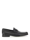 Ferragamo Grandioso Grained Leather Loafers