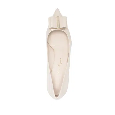 Ferragamo Ornament Pump In White
