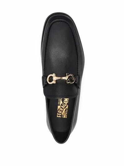 Ferragamo Ornament Slip-on In Black