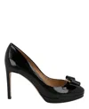 FERRAGAMO OSIMO PATENT LEATHER PUMPS