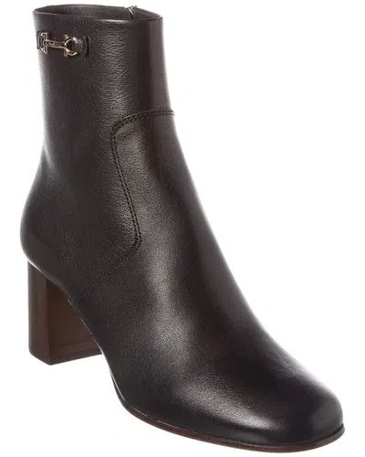 FERRAGAMO FERRAGAMO OTELLO LEATHER BOOTIE