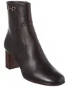 Ferragamo Otello Leather Bootie In Black