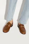 Ferragamo Women's Ottone Bit Detail Loafers In Brown