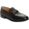 Ferragamo Gancini Ornament Mule Loafers In Black
