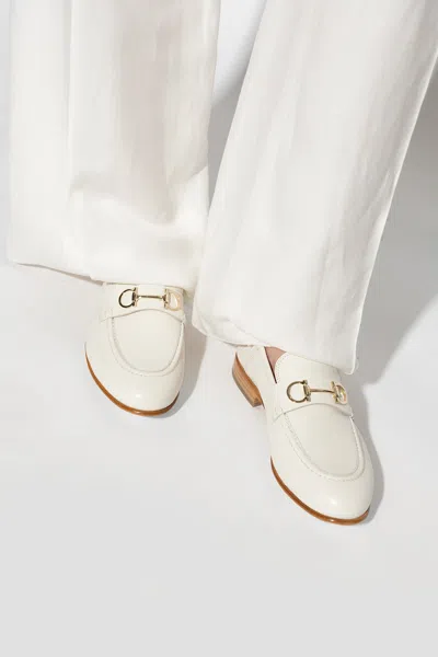 Ferragamo ‘ottone' Loafers In Cream