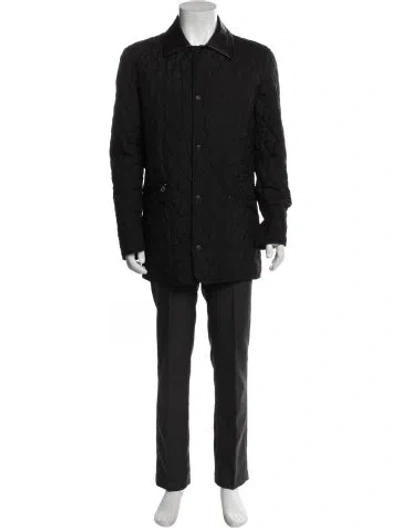 Pre-owned Ferragamo Overcoat In Blue