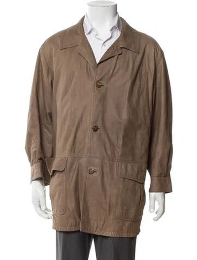 Pre-owned Ferragamo Overcoat In Brown