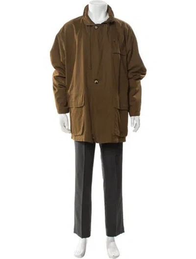 Pre-owned Ferragamo Overcoat In Brown