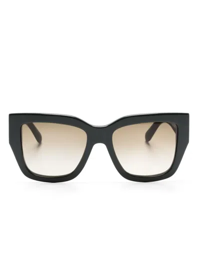 Ferragamo Oversize-frame Sunglasses In Black