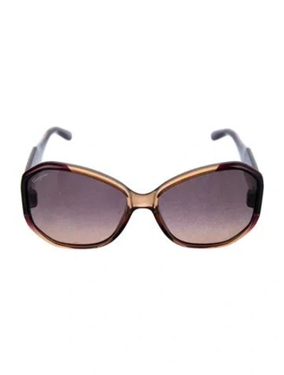 Pre-owned Ferragamo Oversize Gradient Sunglasses