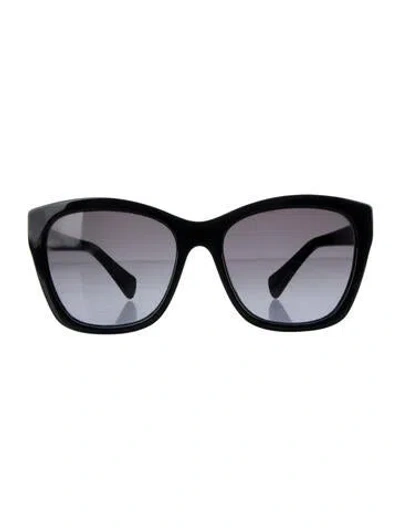 Pre-owned Ferragamo Oversize Gradient Sunglasses In Black